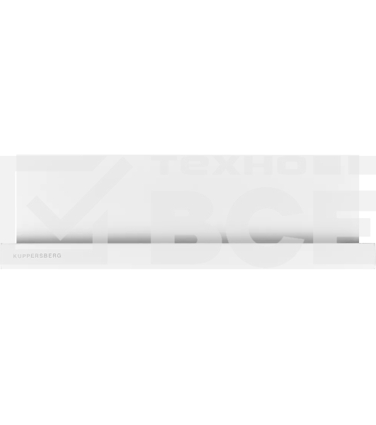 Вытяжка встраиваемая Kuppersberg SLIMLUX 60 W, ширина 55,2 см, отвод/рециркуляция, 550 м3/час, механическое кнопочное управление, 3 скорости, светодиодное освещение 2х2 Вт, металлические жироулавливающие фильтры, угольный фильтр KF-Y (опция), цвет белый