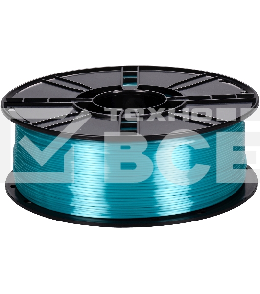 Пластик для принтера 3D Cactus CS-3D-PLA-1KG-S-CYAN PLA SILK d1.75мм 1кг L326м 1цв.