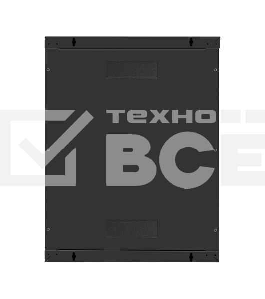 Шкаф телекоммуникационный 19' настенный 15U ExeGate EC-WM-15U.600.M.BLACK (19”, 15U, 600x600x769mm (ШхГхВ), передняя дверь металл, съемные боковые панели, пыле- и влагозащита IP23, черный RAL 9004)