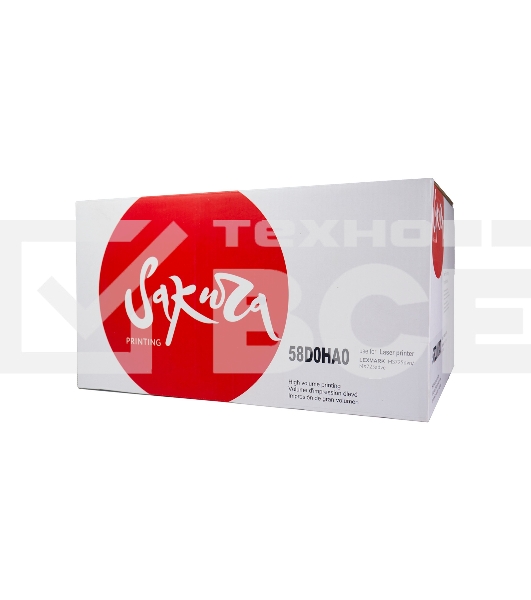 Картридж Sakura 58D0HA0 для Lexmark MS821n/MS821dn/MS822de, черный, 15000к.