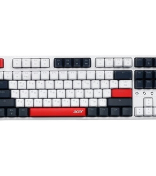 Клавиатура проводная Acer OKW305, USB, белый