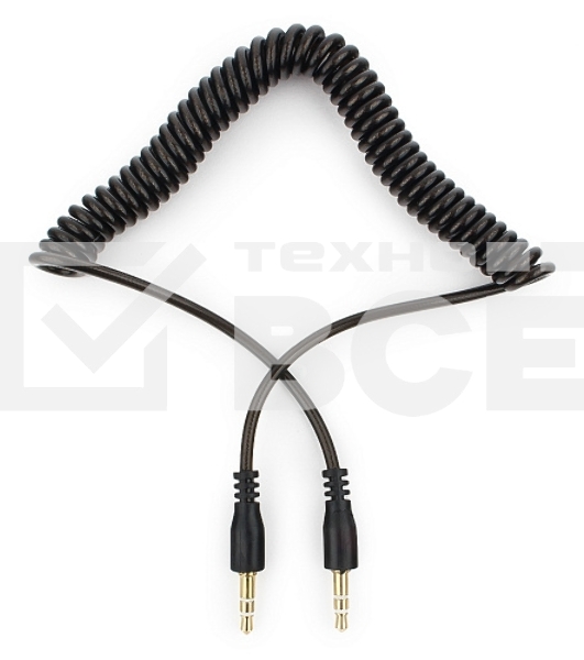 Кабель аудио Cablexpert CCA-405-6, Jack3.5 - Jack3.5, 2м, спиральный