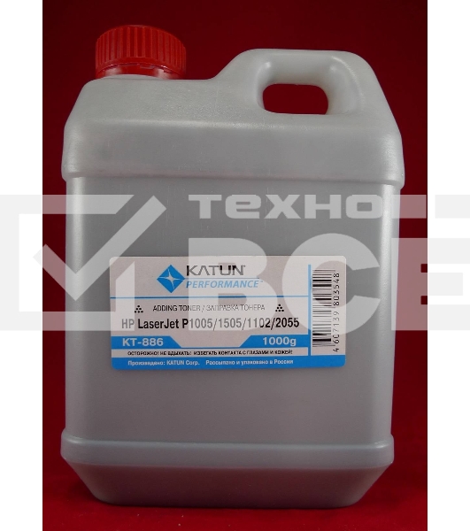 Тонер HP LJ P1005/1505/1566/1606/1102/2035/2055/ Canon LBP-3010/3250 Universal (кан., 1кг.) Katun фас России