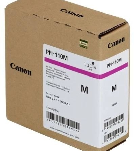 Картридж струйный Canon PFI-110 M 2366C001 пурпурный для Canon TX-2000/3000/4000 160мл