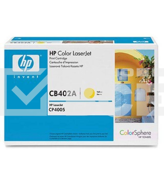 Картридж лазерный HP CB402A желтый CP4005