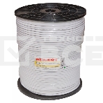Кабель коаксиальный Rexant RG-6U+Cu, 75 Ом, Cu/Al/Cu, 64%, бухта 305 м, белый, фото2