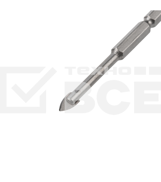 Сверло по стеклу и керамике 8 мм ((шестигранный хвостовик) Kranz