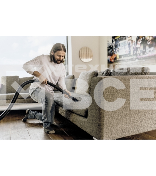 Хозяйственный пылесос Karcher WD 2 Plus V-12/6/18/C желтый, 1000 Вт, уборка сухая/влажная, пылесборник мешок/контейнер, 12 л
