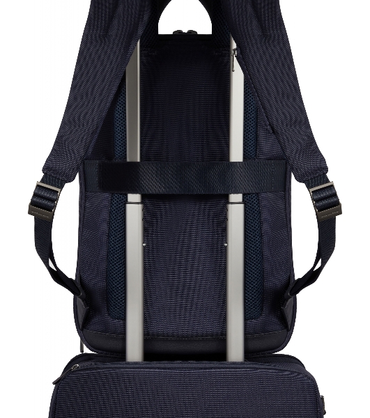 Рюкзак Piquadro Brief2 CA6384BR2/BLU синий нейлон/натур.кожа