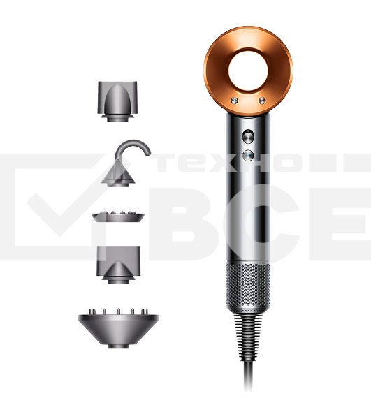 Фен Dyson Supersonic HD08 Hair Dryer, никель/медь (Gift Edition)
