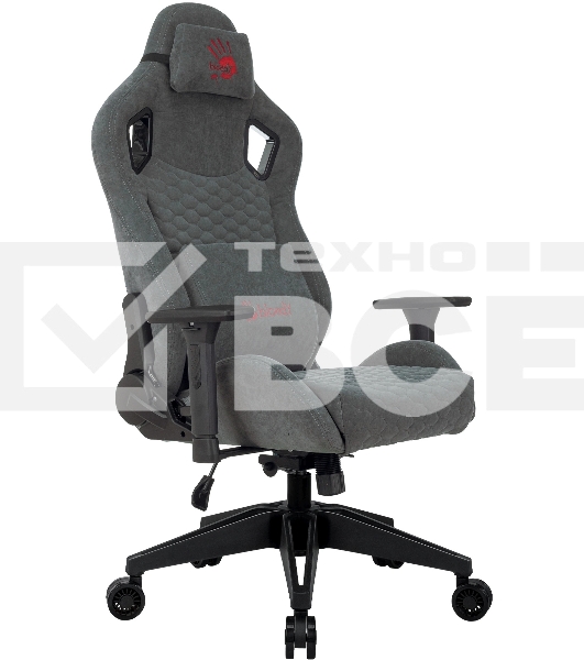 Кресло игровое A4Tech Bloody GC-770 серый соты, с подголов.