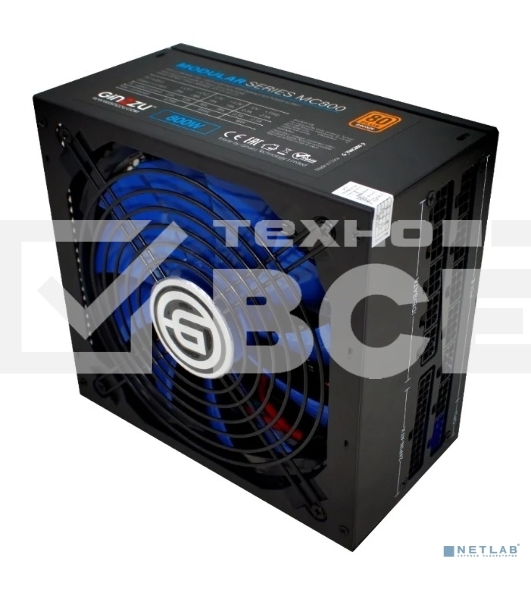 Блок питания Ginzzu MC800 14CM 80 PLUS Bronze,
