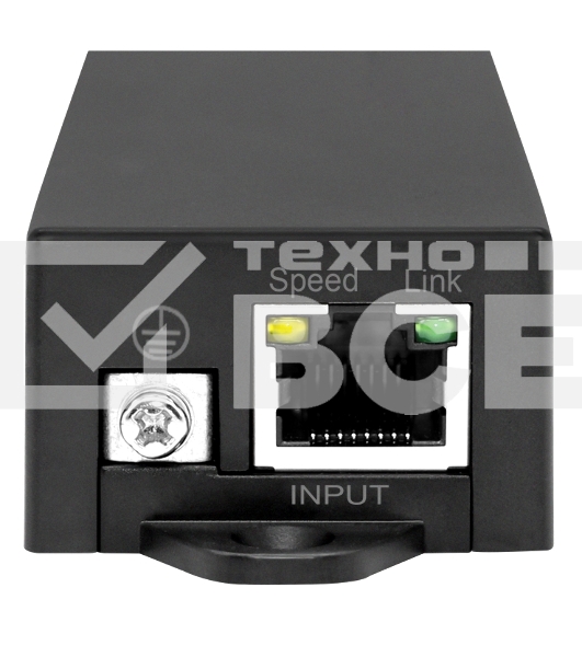 Преобразователь PoE af/at (48V) в Passive PoE (24V). Вход: коннектор RJ45 IEEE 802.3af/at/Passive PoE (37V-57V) или разъем DC 48В(2.1x5.5); Выход: Разъем RJ45 (Passive PoE 24VDC; 4,5(+); 7,8(-). Преобразователь используется для подключения 24V Passive PoE