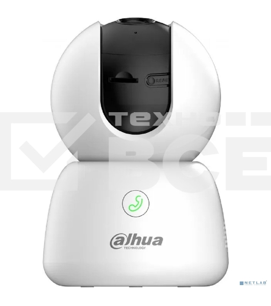 Мини-PT IP-видеокамера DAHUA DH-IPC-H3BP-0360B с Wi-Fi 2.4ГГц 3Мп, 1/3.2” CMOS, объектив 3.6мм, обнаружение людей, ИК 10м, микрофон, динамик