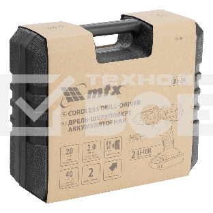 Дрель-шуруповерт аккумуляторная CDS-20, Li-Ion, 20 В MTX