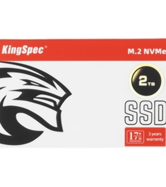 Накопитель SSD KingSpec NX-2Tb, 2000Gb, PCIe 3.0 x4, M.2 2280, NVMe, R/W 3400/3100