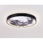 Настенно-потолочный светодиодный светильник Ambrella light FW11110 BK черный 15W LED 3000-6400K D240*38, фото7
