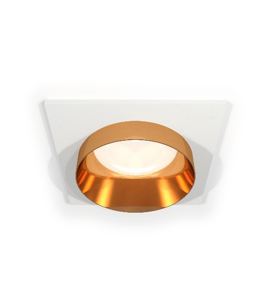 Комплект встраиваемого светильника Ambrella light XC6520024 SWH/PYG белый песок/золото желтое полированное MR16 GU5.3 (C6520, N6134)