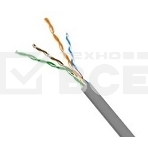 Кабель информационный Lanmaster TWT-5EFTP кат.5е SF/UTP общий экран в оплётке 4X2X24AWG PVC внутренний 305м серый, фото 1