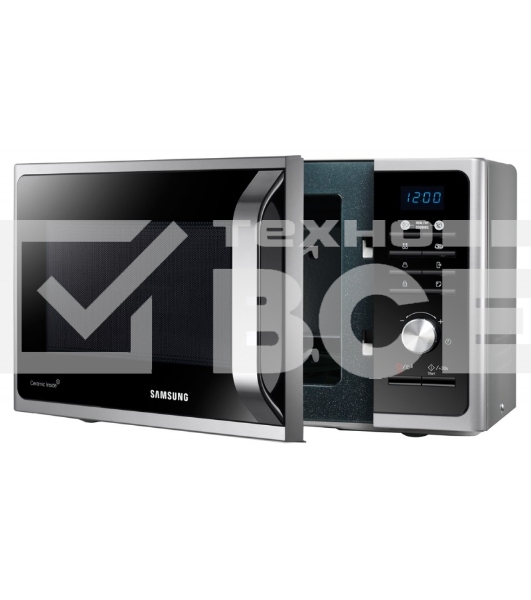 Микроволновая печь Samsung MS23F302TAS серебристый 23л 800Вт  кнопки, поворотный механизм