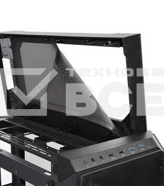 Корпус View 71 TG (840574) CA-1I7-00F1WN-00 /Black/Win/SPCC/Tempered Glass*4/Color Box/Riing 140mm Blue Fan*2