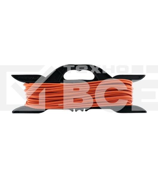 Удлинитель-шнур на рамке PROconnect ПВС 2х0.75, 20 м, б/з, 6 А, 1300 Вт, IP20, оранжевый