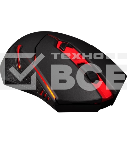 Мышь беспроводная + коврик Defender Redragon M601WL-BA черный, 2400 dpi, радиоканал, USB, кнопки - 6
