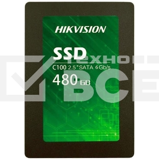 Накопитель SSD Hikvision C100 [HS-SSD-C100/480G], 480Gb, SATA III, 2.5