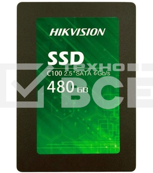 Накопитель SSD Hikvision C100 [HS-SSD-C100/480G], 480Gb, SATA III, 2.5