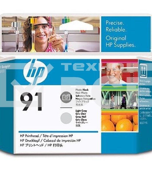 Картридж струйный HP №91 C9463A фото черный/светло-серый печатающая головка для HP Z6100