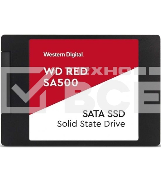 Накопитель SSD WD Red SA500 WDS500G1R0A, 500Gb, SATA III, 2.5