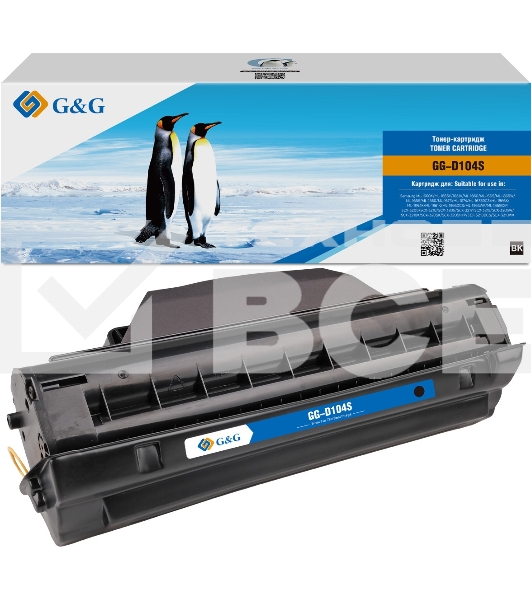 Картридж лазерный G&G GG-D104S черный (1500стр.) для Samsung ML-1660K/1665K/1661K;SCX-3200/3210/3205/3217