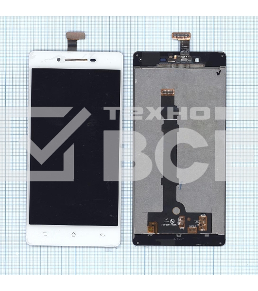 Дисплей для OPPO R1 белый