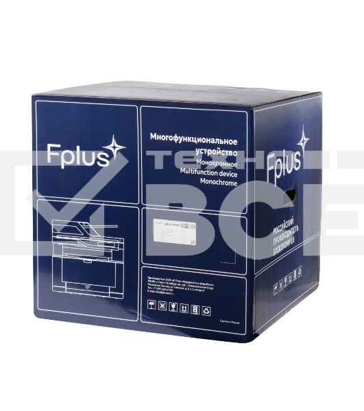 МФУ лазерный Fplus MB302ADN, A4, ч/б, печ. 30 стр/мин., скан. 20 стр/мин., 1200 x 600 dpi (печать) 600 x 600 dpi (сканер), Ethernet (RJ-45), USB 2.0