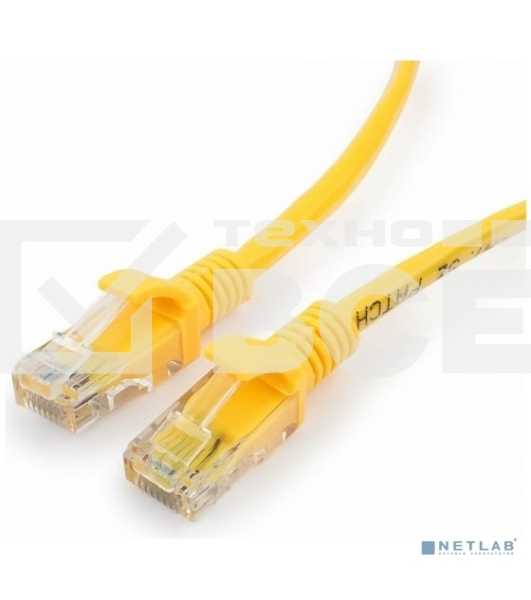 Патч-корд UTP Cablexpert кат.5e, 3м, литой, многожильный (желтый)