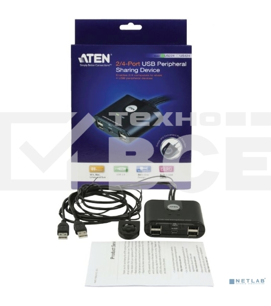 Переключатель периферийного устройства USB2 US224-AT ATEN