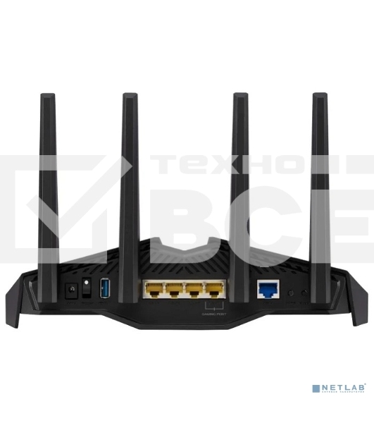 Роутер ASUS RT-AX82U роутер 802.11b/g/n/ac/ax, до 574 + 4804Мбит/c, 2,4 + 5 гГц, 4 антенны, USB, GBT LAN ; 90IG05G0-MO3R10