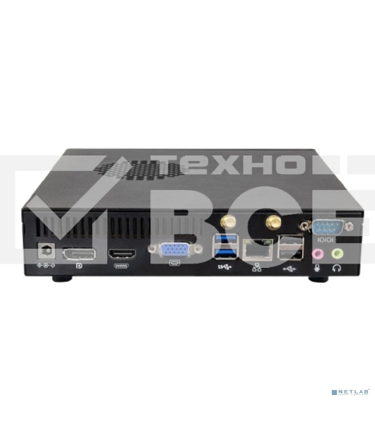 Компьютер Мини ПК HIPER FACTUM FT20 Intel Core i3 14100(3.5Ghz)/8192Mb/256SSDGb/noDVD/BT/WiFi/war 1y/1.2kg/черный/Win11Pro + БП 120Вт/металл/VESA Адаптер на 75х75, 100х100