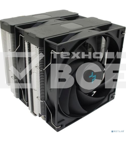 Кулер для процессора DEEPCOOL AG620 DIGITAL серебристый/черный, 120 мм, алюминий/медь, 1950 об/мин, 29.4 дБ, 4 pin, 260 Вт, 161 мм