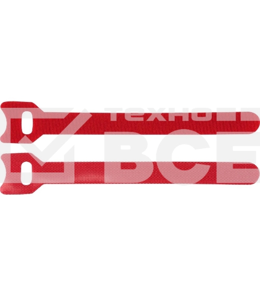 Хомут-липучка 125 мм, 20 шт., красный