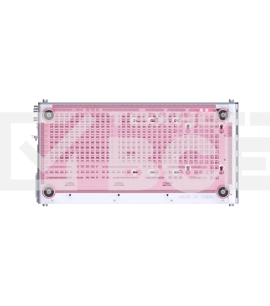 Корпус без блока питания Case JONSBO Z20, Mini-Tower, TG, no fan, 1xUSB-A 3.2 + 1xUSB-C 3.2, mATX, mITX Pink/White