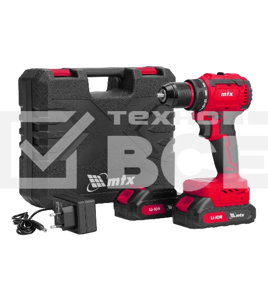 Дрель-шуруповерт аккумуляторная бесщет. CDS-BL-20, Li-Ion, 20 В MTX