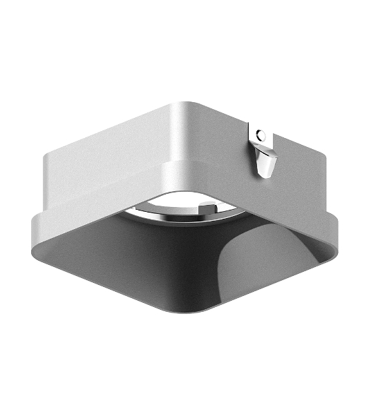 Насадка для корпуса светильника N7703 SSL серебро песок 70*70*H35mm Out10mm MR16