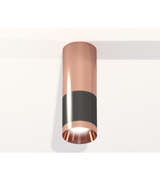 Светильник Ambrella Light XS6303060 DCH/PPG черный хром/золото розовое полированное MR16 GU5.3 (C6303, C6326, A2010, N6135)