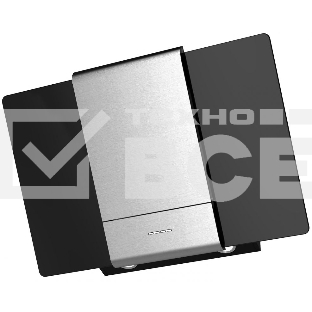 Вытяжка каминная Krona Talli 900 inox/black glass 3P нержавеющая сталь/черный управление: кнопочное (1 мотор)