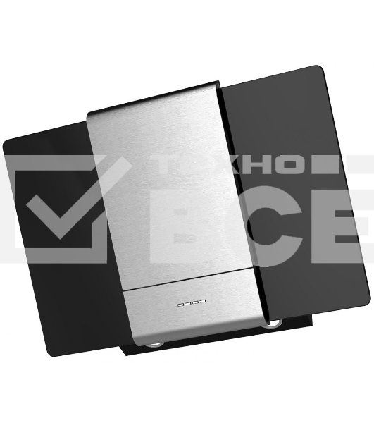 Вытяжка каминная Krona Talli 900 inox/black glass 3P нержавеющая сталь/черный управление: кнопочное (1 мотор)