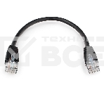 Патч-корд UTP Cablexpert PP6U-0.25M/BK кат.6, 0.25м, литой, многожильный (черный), фото5