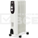 Масляный обогреватель Ballu Classic BOH/CL-09WRN (9 секций), белый, 2000 Вт, 25 м2, термостат, фото 1
