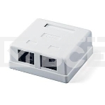 Розетка GEMBIRD NA214 RJ-45 кат.5e внешняя 2 порта, 110&Krone, фото3