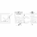 Выключатель клавишный 12V 35А (4с) ON-OFF с синей LED подсветкой Rexant, фото2